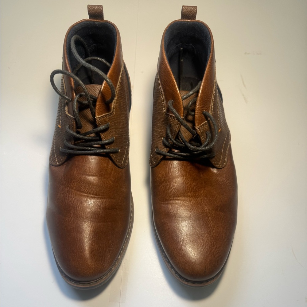 Hickey Freeman Brown Leather Chukka Boots